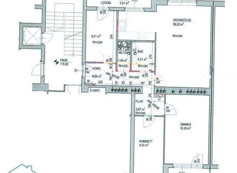 Wohnung zur Miete 1.346 € 4 Zimmer 77 m² 5. Geschoss Wien 1050