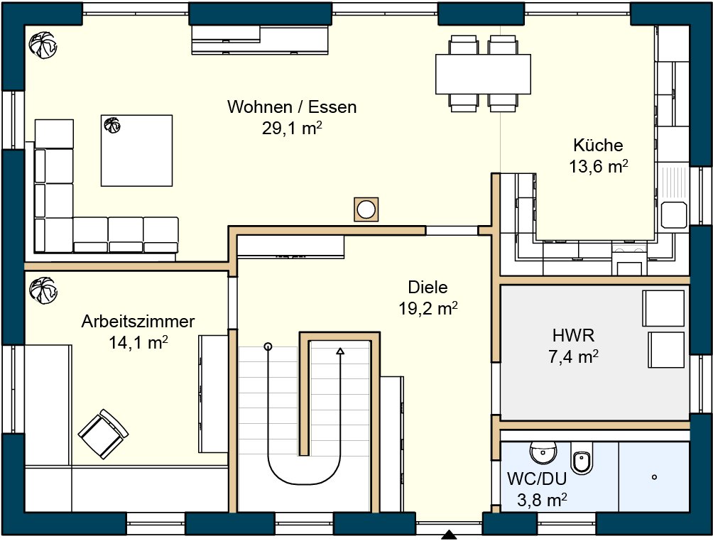 Einfamilienhaus zum Kauf provisionsfrei 661.500 € 5,5 Zimmer 169 m²<br/>Wohnfläche 1.200 m²<br/>Grundstück Schmachtenhagen Mühlenbecker Land 16515