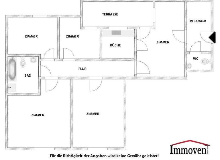 Wohnung zur Miete - Erstbezug 1.142 € 5 Zimmer 3. Geschoss Brockmanngasse Jakomini Graz 8010