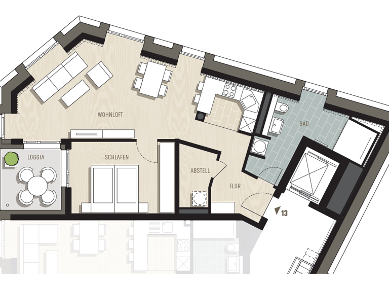 Wohnung zum Kauf - Erstbezug provisionsfrei 344.000 € 2 Zimmer 71,1 m² 3. Geschoss Cotta Dresden 01157