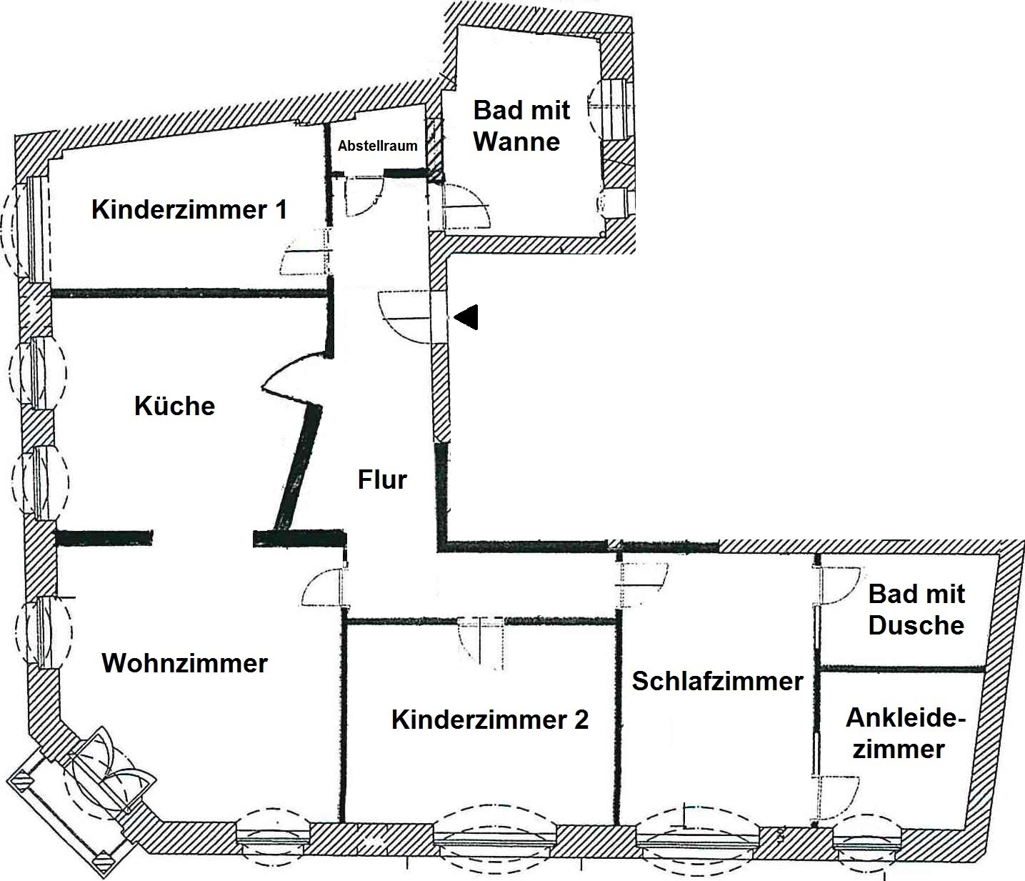 Wohnung zur Miete 805 € 4 Zimmer 139 m²<br/>Wohnfläche 1.<br/>Geschoss Meißen Meißen 01662