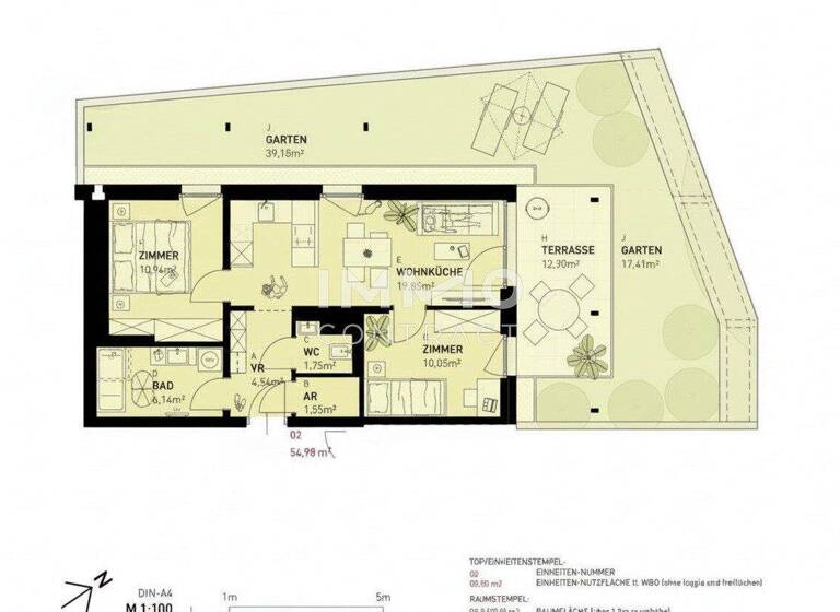 Wohnung zum Kauf - Erstbezug provisionsfrei 372.500 € 3 Zimmer 54,7 m² EG Gerasdorf bei Wien 2201