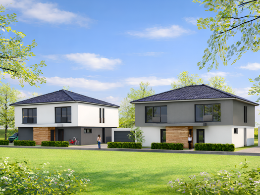 Doppelhaushälfte zum Kauf - Erstbezug provisionsfrei 430.000 € 4 Zimmer 120 m² 350 m² Grundstück frei ab 30.05.2027 Reichenhain Chemnitz 09125