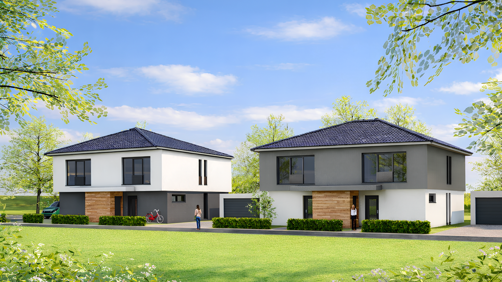 Doppelhaushälfte zum Kauf - Erstbezug provisionsfrei 430.000 € 4 Zimmer 124 m² 350 m² Grundstück frei ab 30.05.2027 Reichenhain Chemnitz 09125