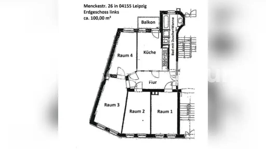 Wohnung zur Miete Tauschwohnung 900 € 4 Zimmer 115 m² 1. Geschoss Gohlis-Süd Leipzig 04155