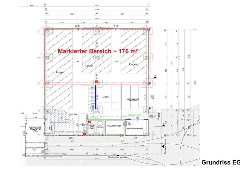 Lagerhalle zur Miete 1.950 € 176 m² Lagerfläche Florianiweg Deutschfeistritz 8121