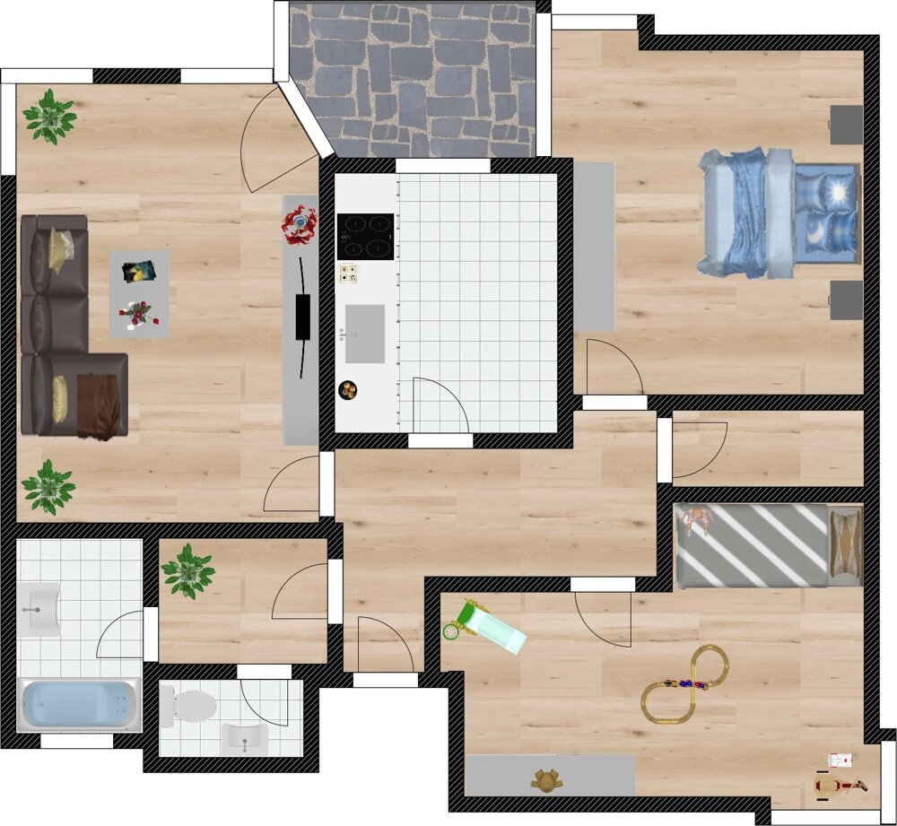 Wohnung zum Kauf 165.000 € 3 Zimmer 81 m²<br/>Wohnfläche EG<br/>Geschoss Haidenhof Nord Passau 94036