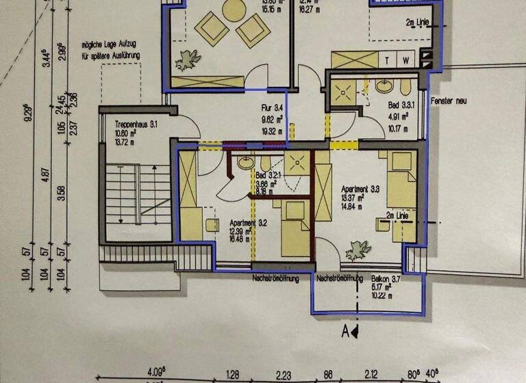 Wohnung zur Miete 820 € 3 Zimmer 71,3 m² 3. Geschoss Hermeskeiler Straße 49 Ruwer Trier 54292