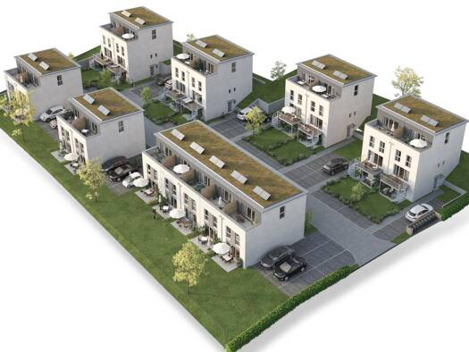 Doppelhaushälfte zum Kauf - Erstbezug provisionsfrei als Kapitalanlage geeignet 459.500 € 5 Zimmer 134 m² 190 m² Grundstück Bahnhofstr. 15-17 Stadtgebiet Sankt Georgen im Schwarzwald 78112