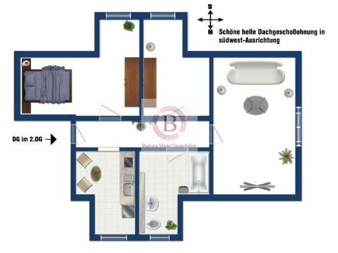 Wohnung zum Kauf 99.500 € 2,5 Zimmer 58 m²<br/>Wohnfläche Dubnastraße 6 Rheinsberg Rheinsberg 16831