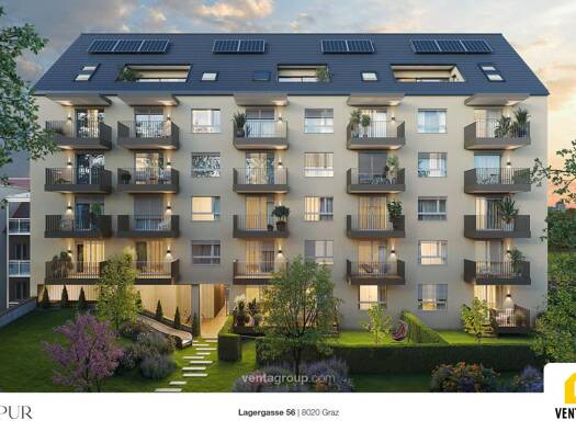 Wohnung zum Kauf 198.175 € 2 Zimmer 37,6 m² 2. Geschoss Lagergasse Gries Graz 8020