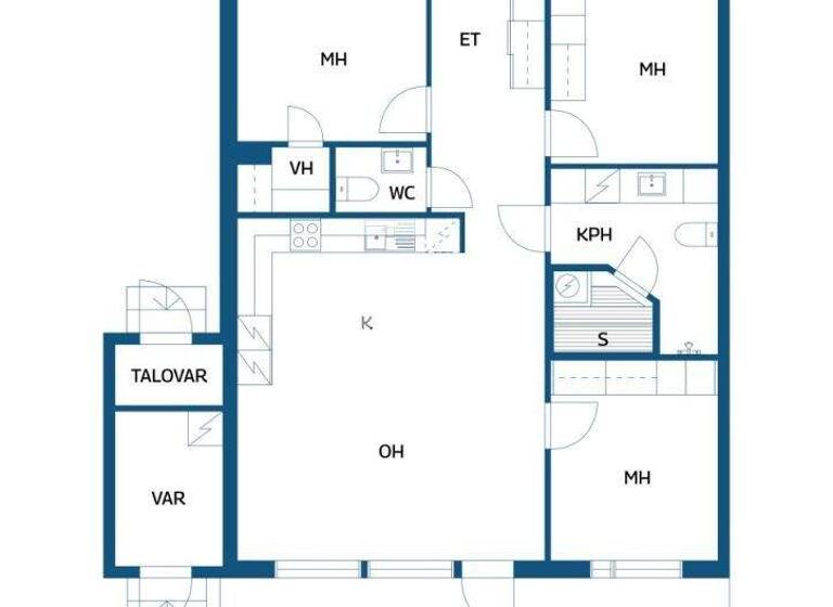 Doppelhaushälfte zum Kauf 349.000 € 4 Zimmer 85 m² 1.415 m² Grundstück Uivelotie 9 Vantaa 01450