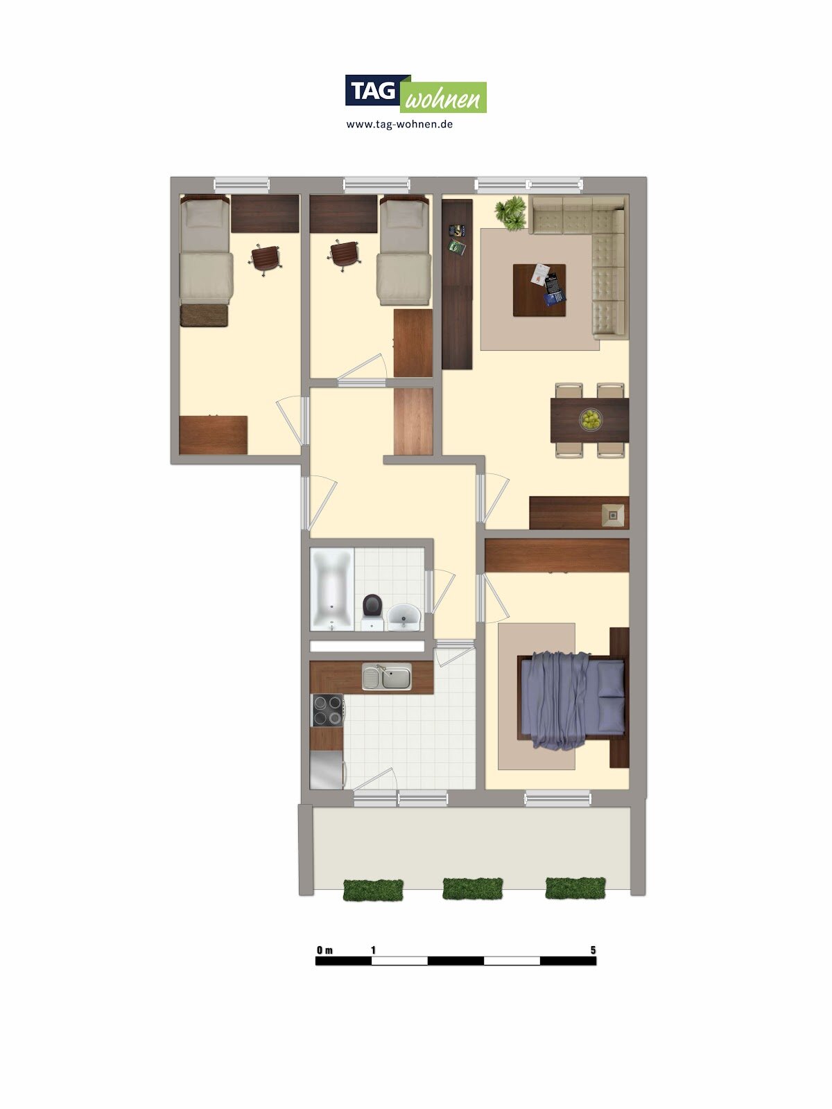 Wohnung zur Miete 452 € 4 Zimmer 74 m²<br/>Wohnfläche 4.<br/>Geschoss 01.03.2025<br/>Verfügbarkeit Friedrichshafener Straße 15 Delitzsch Delitzsch 04509