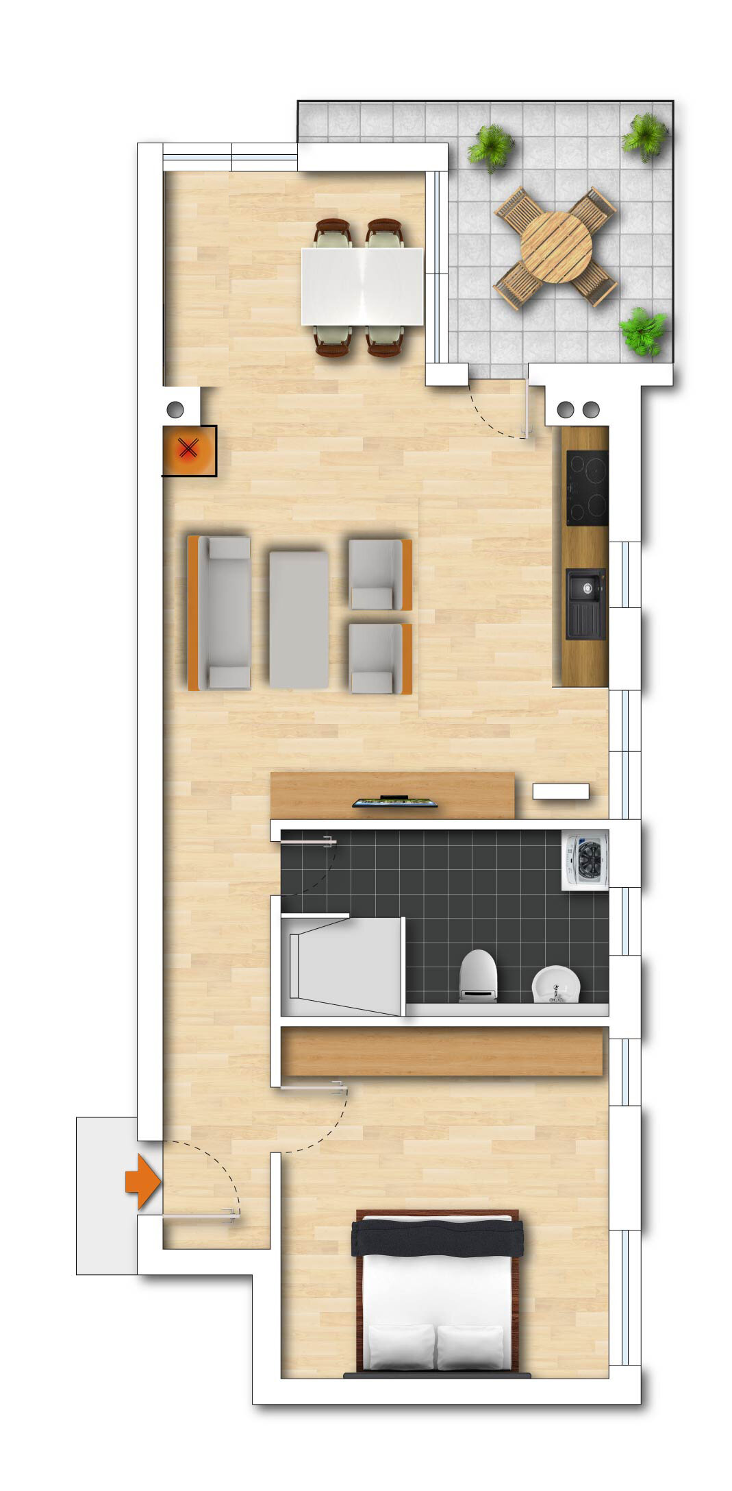 Penthouse zum Kauf 810.000 € 2 Zimmer 73 m²<br/>Wohnfläche 3.<br/>Geschoss Seebad Ahlbeck Heringsdorf 17419