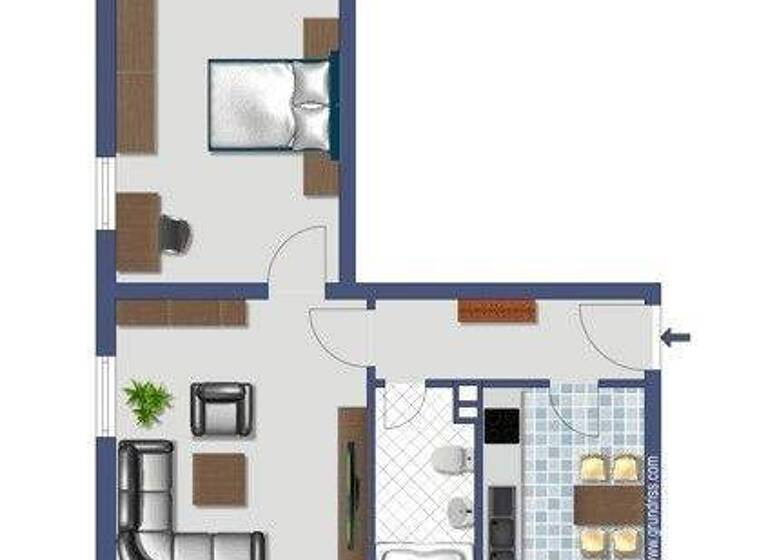 Wohnung zur Miete 425 € 2 Zimmer 43,4 m² 1. Geschoss frei ab 18.04.2026 Sauerbruchstr. 53 Innenstadt Heidenheim 89518