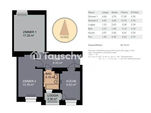Wohnung zur Miete Tauschwohnung 421 € 2 Zimmer 55 m² EG Leipziger Vorstadt Ortsamtsbereich Neustadt 01097