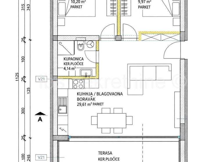 Wohnung zum Kauf 450.000 € 2 Zimmer 83 m² 2. Geschoss Okrug