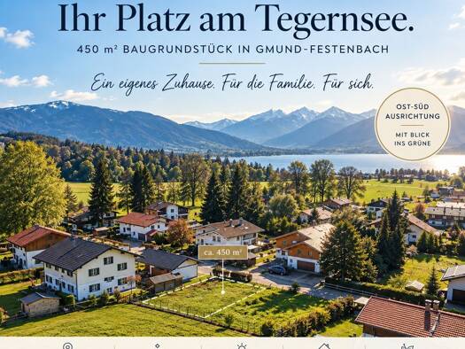 Grundstück zum Kauf 540.000 € 450 m² Grundstück Gmund am Tegernsee 83703