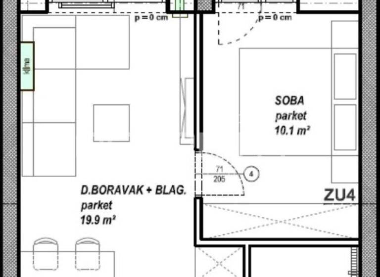 Wohnung zum Kauf 167.160 € 2 Zimmer 46 m² Cakovec