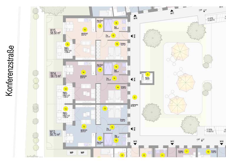 Penthouse zum Kauf provisionsfrei 331.800 € 2 Zimmer 59 m²<br/>Wohnfläche Puschendorf 90617