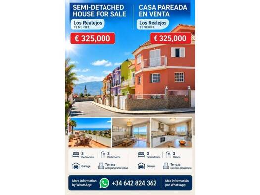 Reihenhaus zum Kauf 325.000 € 3 Zimmer 250 m² Los Realejos 38412
