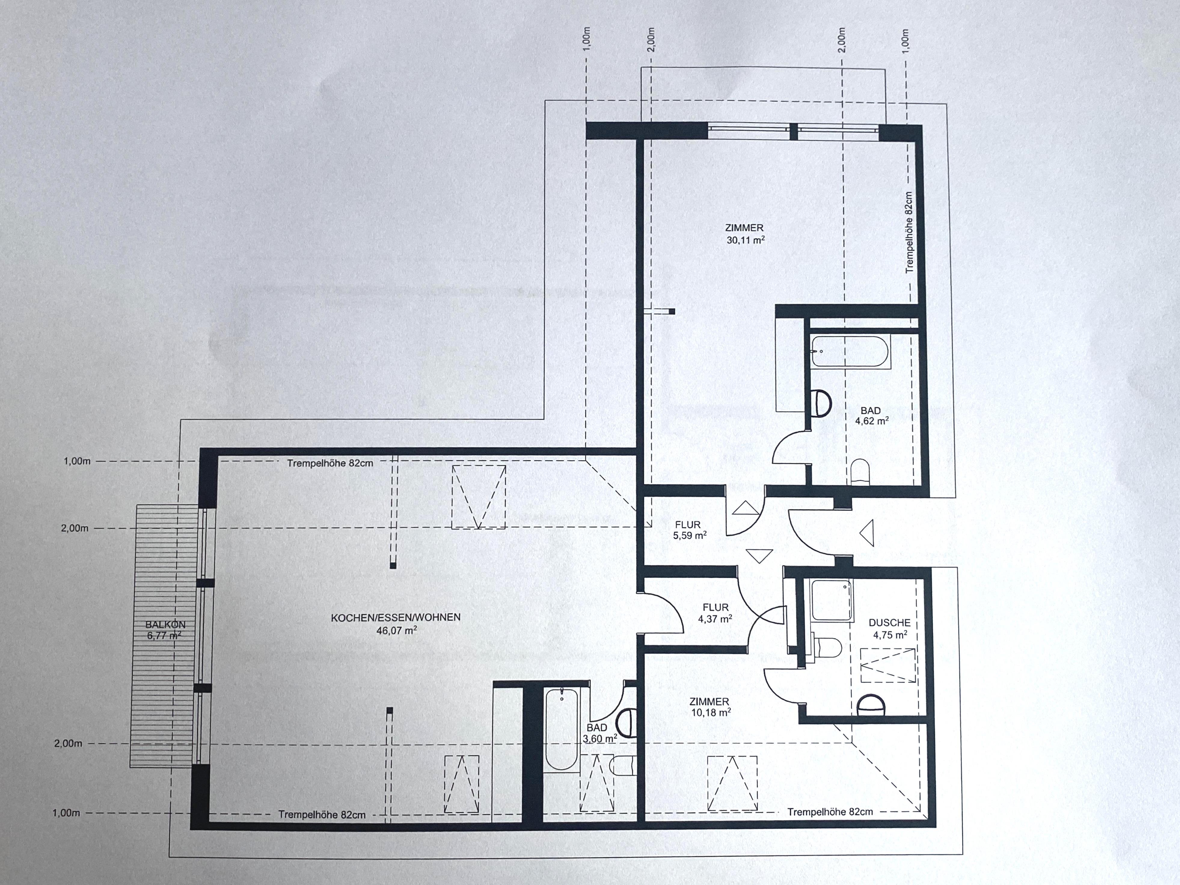 Wohnung zur Miete 950 € 3 Zimmer 103,5 m²<br/>Wohnfläche 1.<br/>Geschoss ab sofort<br/>Verfügbarkeit Nord Rudolstadt 07407