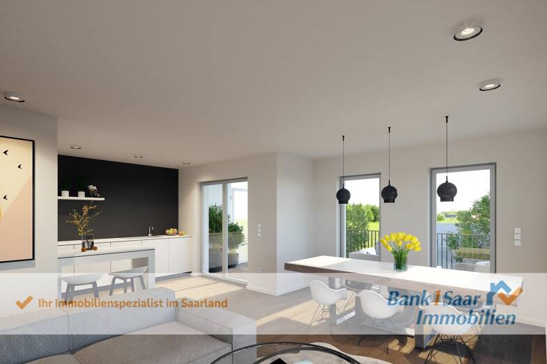 Wohnung zum Kauf - Neubau provisionsfrei 185.000 € 2 Zimmer 44,3 m² Homburg Homburg 66424