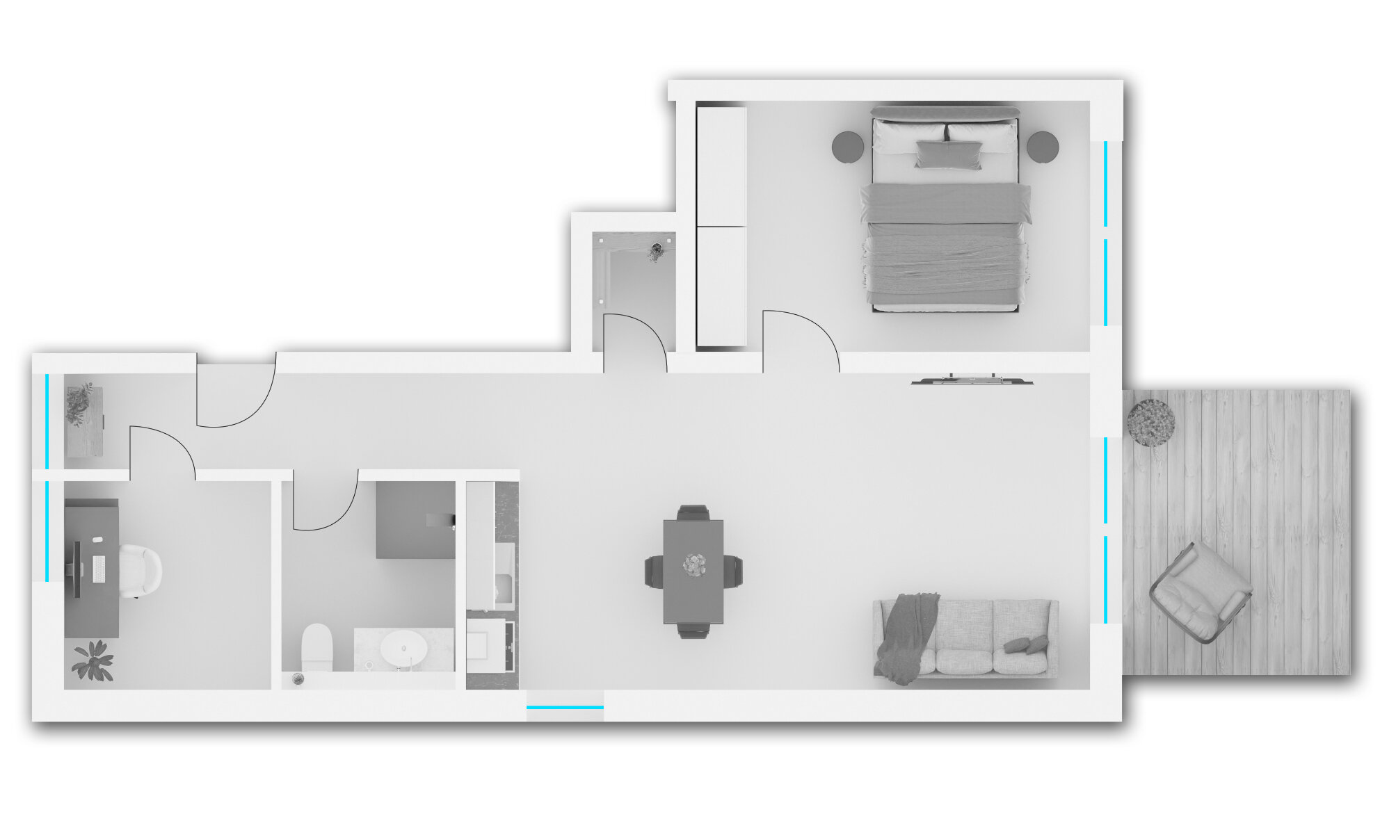 Wohnung zum Kauf provisionsfrei 307.840 € 3,5 Zimmer 59,2 m²<br/>Wohnfläche EG<br/>Geschoss Estricher Weg 5 Feyen 1 Trier 54294