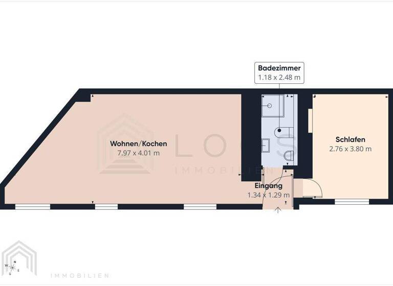 Wohnung zur Miete 390 € 2 Zimmer 52 m² Leipziger Straße 32 Finsterwalde 03238