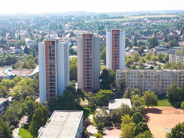 Wohnung zur Miete 715 € 3 Zimmer 78,2 m² 15. Geschoss frei ab 03.08.2025 Amalie-Dietrich-Platz 9 Gorbitz-Süd Dresden 01169
