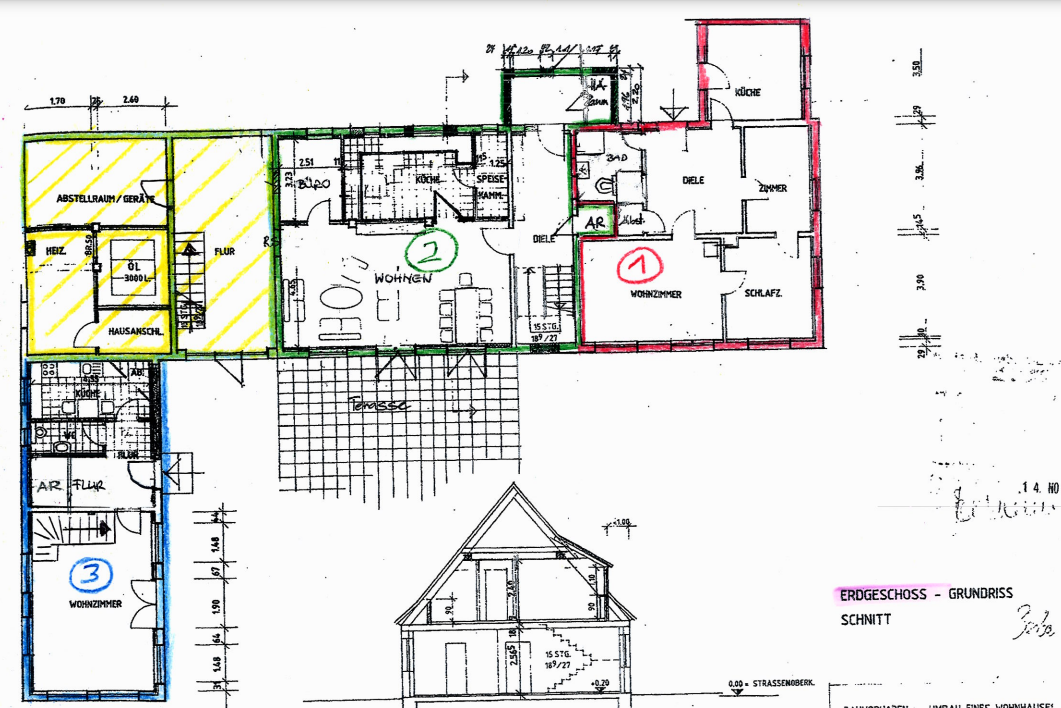 Mehrfamilienhaus zum Kauf provisionsfrei 369.000 € 15 Zimmer 411 m²<br/>Wohnfläche 2.319 m²<br/>Grundstück Rendsburger Chaussee 10 Emkendorf 24802