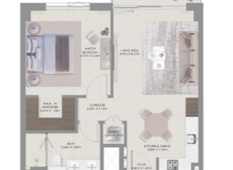 Wohnung zum Kauf - Erstbezug 536.604 € 2 Zimmer 74,2 m² Dubai