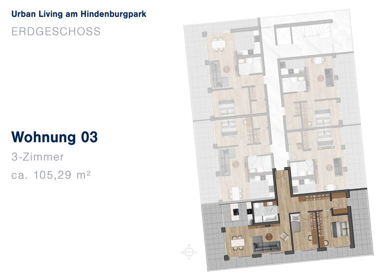 Wohnung zum Kauf 642.000 € 3 Zimmer 105,3 m²<br/>Wohnfläche EG<br/>Geschoss Schubertstr. 2 Ingolstadt Ingolstadt 85057