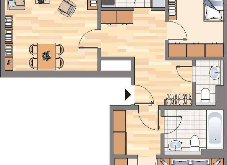 Wohnung zur Miete nur mit Wohnberechtigungsschein 424 € 3 Zimmer 78 m² 1. Geschoss frei ab 01.03.2026 Münsterstraße 231 Mitte Dortmund 44145