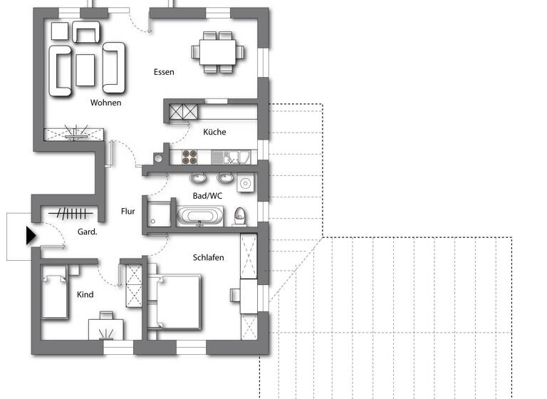 Wohnung zum Kauf 290.000 € 3 Zimmer 82,2 m²<br/>Wohnfläche 1.<br/>Geschoss Bayerisch Gmain 83457