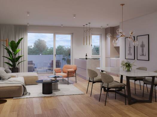 Wohnung zum Kauf - Erstbezug 390.000 € 3 Zimmer 72,2 m² 2. Geschoss Zentrum-Ost Leipzig 04103