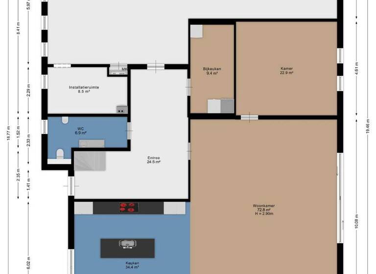 Bauernhaus zum Kauf 1.950.000 € 8 Zimmer 401 m² 4.914 m² Grundstück oudeschouw 8 akkrum 8491 MP