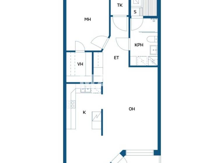 Reihenmittelhaus zum Kauf 121.000 € 2 Zimmer 60 m² 10.341 m² Grundstück Västervikintie 5 Vaasa 65280