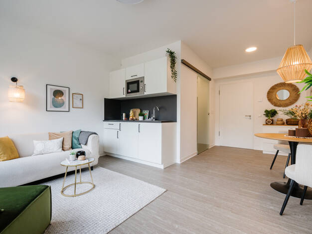 Studio zum Kauf - Neubau provisionsfrei 192.900 € 1 Zimmer 20,6 m² 4. Geschoss Lyoner Str. 11 Schwanheim Frankfurt 60528