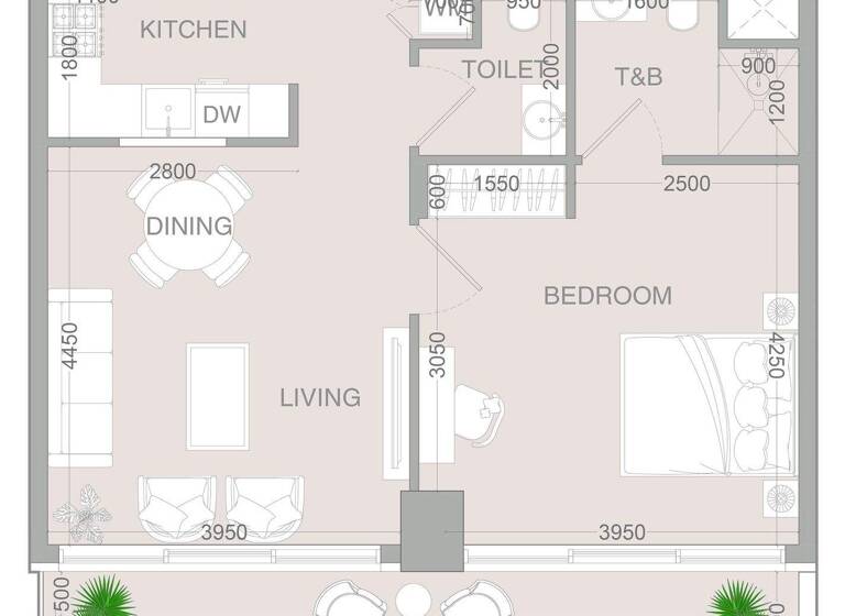 Wohnung zum Kauf provisionsfrei 264.537 € 2 Zimmer 70,2 m² Dubai 00000