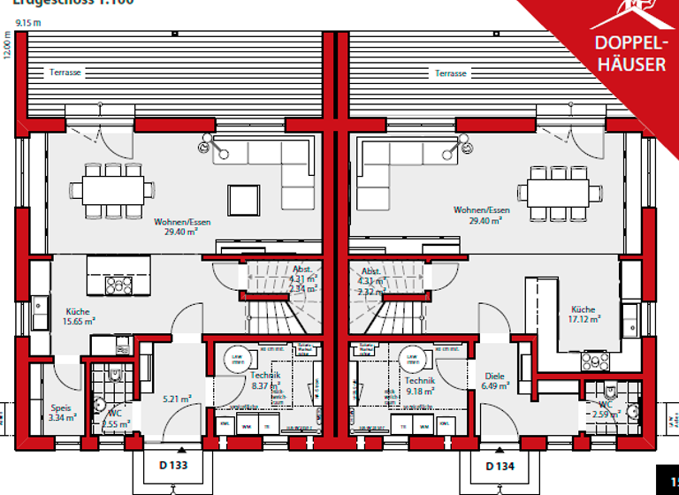 Doppelhaushälfte zum Kauf 619.700 € 6 Zimmer 151 m² 330 m² Grundstück Neuhofen 67141