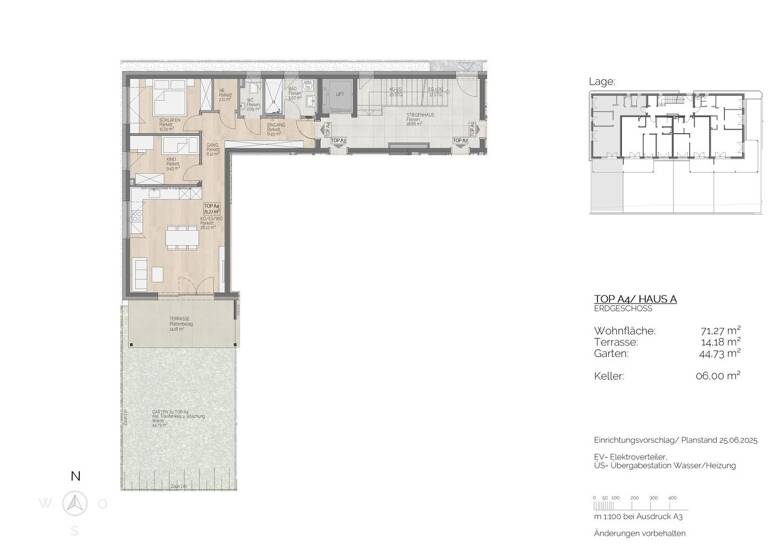 Wohnung zum Kauf 559.500 € 3 Zimmer 71,3 m² EG St. Lorenz 5310
