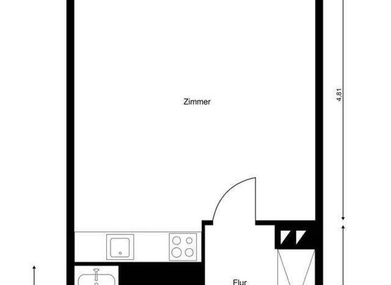 Studio zum Kauf 125.000 € 1 Zimmer 33 m² Osdorf Hamburg 22609