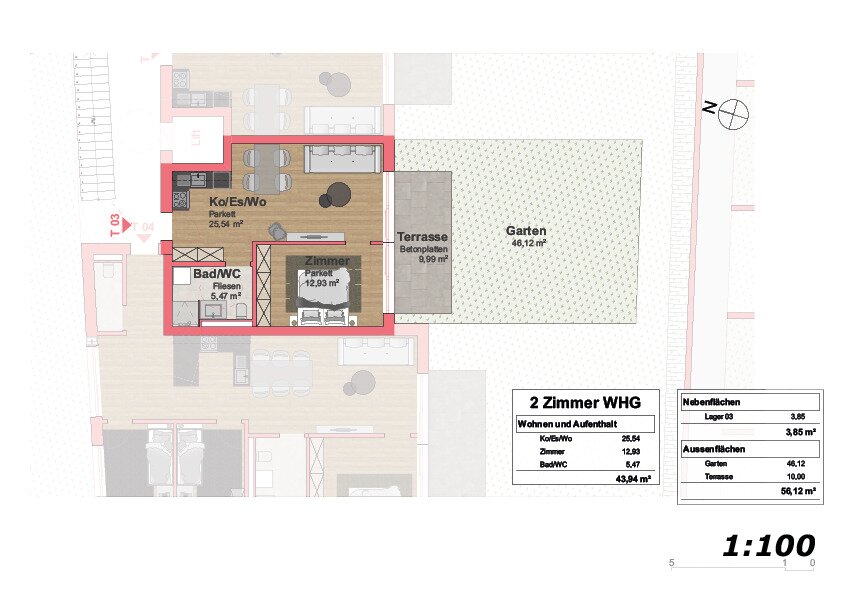 Wohnung zum Kauf 385.000 € 2 Zimmer EG<br/>Geschoss Natters 6161