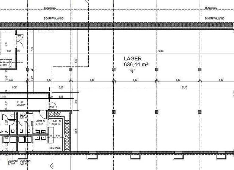 Lagerhalle zur Miete provisionsfrei 5.342 € 636 m² Lagerfläche Wiesen Königsdorf 82549