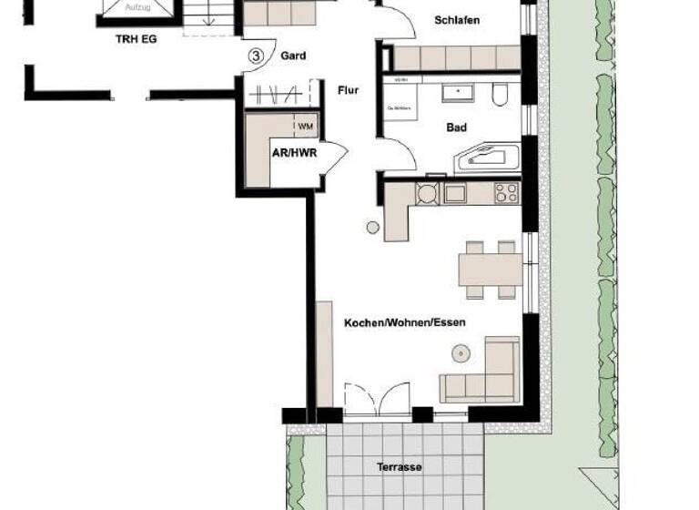 Wohnung zum Kauf provisionsfrei 449.000 € 3 Zimmer 83,9 m²<br/>Wohnfläche Ronhof Fürth 90765