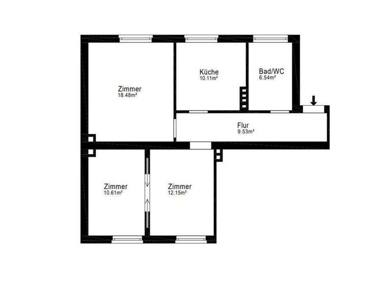 Wohnung zum Kauf 129.000 € 3 Zimmer 67,4 m² Gaarden-Ost Kiel 24143