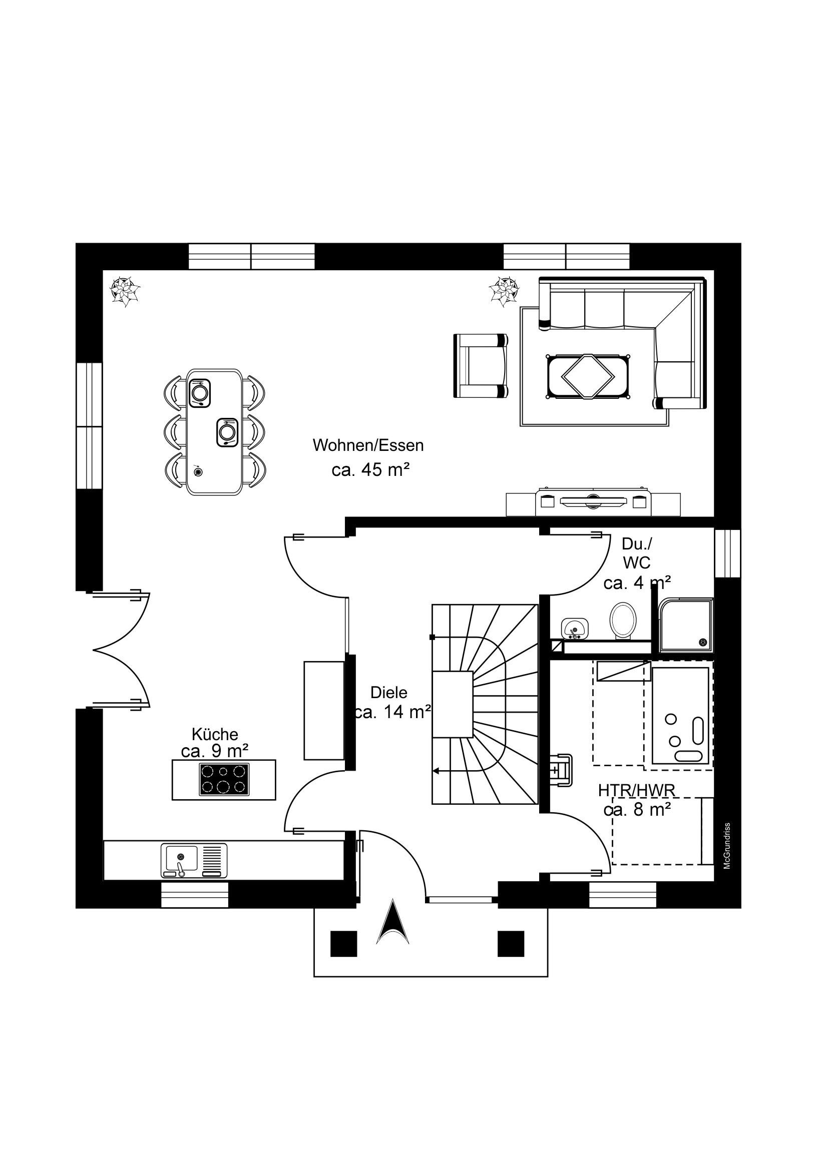 Einfamilienhaus zur Miete 2.800 € 4 Zimmer 156 m²<br/>Wohnfläche 450 m²<br/>Grundstück ab sofort<br/>Verfügbarkeit Poppenbütteler Chaussee 22 Duvenstedt Hamburg 22397