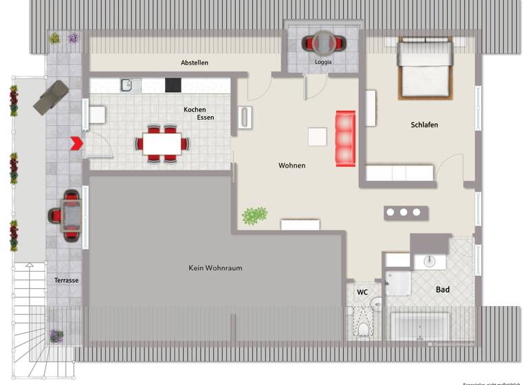 Wohnung zur Miete 550 € 2 Zimmer 78 m²<br/>Wohnfläche Dachgeschoss<br/>Geschoss ab sofort<br/>Verfügbarkeit Stopfenheim Ellingen 91792