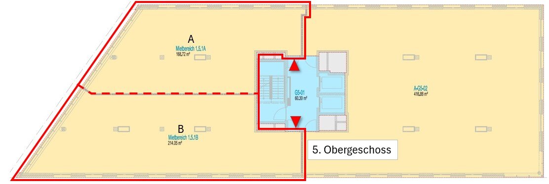 Bürofläche zur Miete 16 € 436,9 m²<br/>Bürofläche ab 192,6 m²<br/>Teilbarkeit Rosenheim 83022